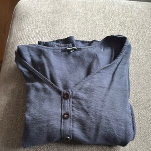 Madewell Navy Button-Up Shirt